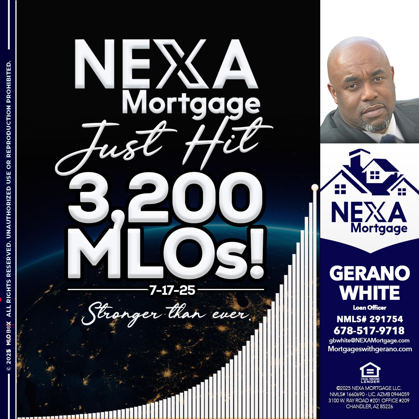 3200 MLOs - Gerano White -Loan Officer