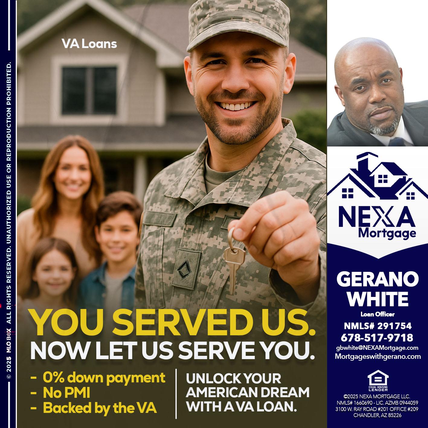 YOU DESERVED - Gerano White -Loan Officer