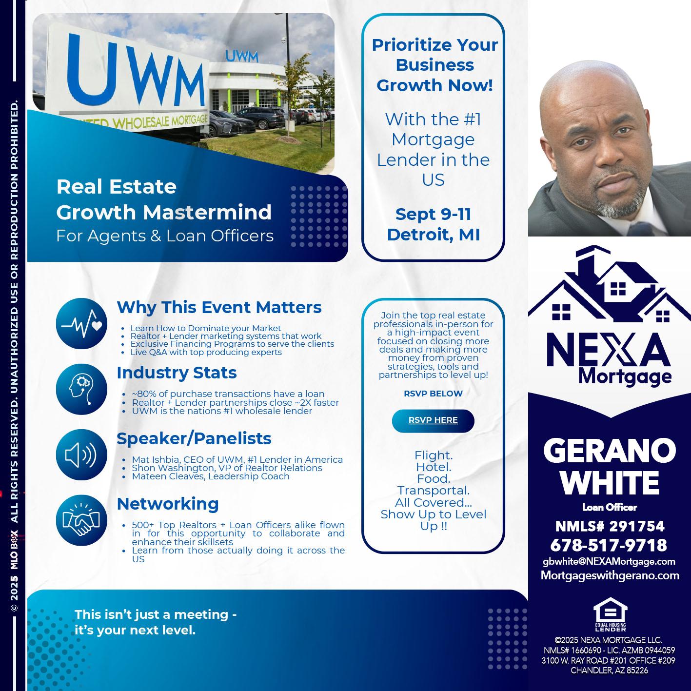 DETROIT TRIP - Gerano White -Loan Officer