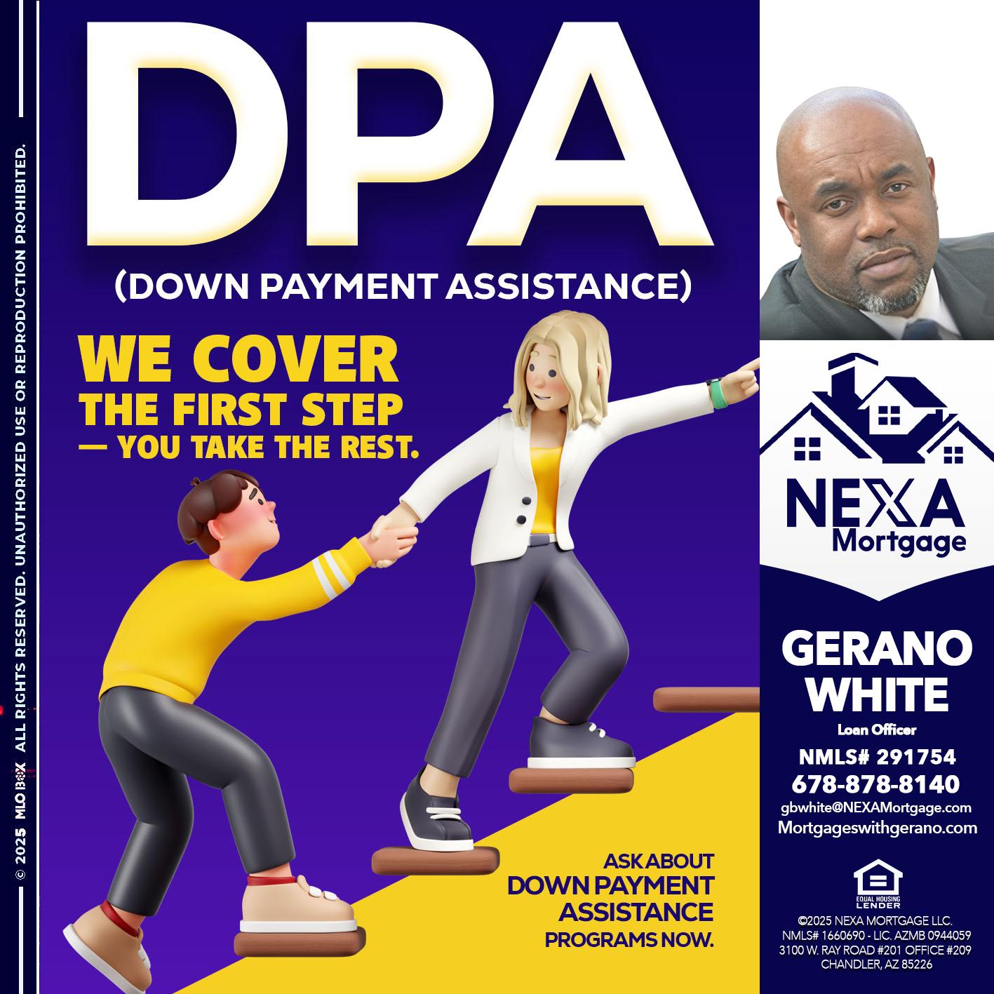 DPA LOANS - Gerano White -Loan Officer