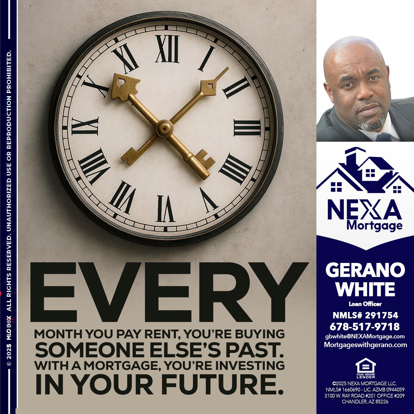 EVERY MONTH - Gerano White -Loan Officer