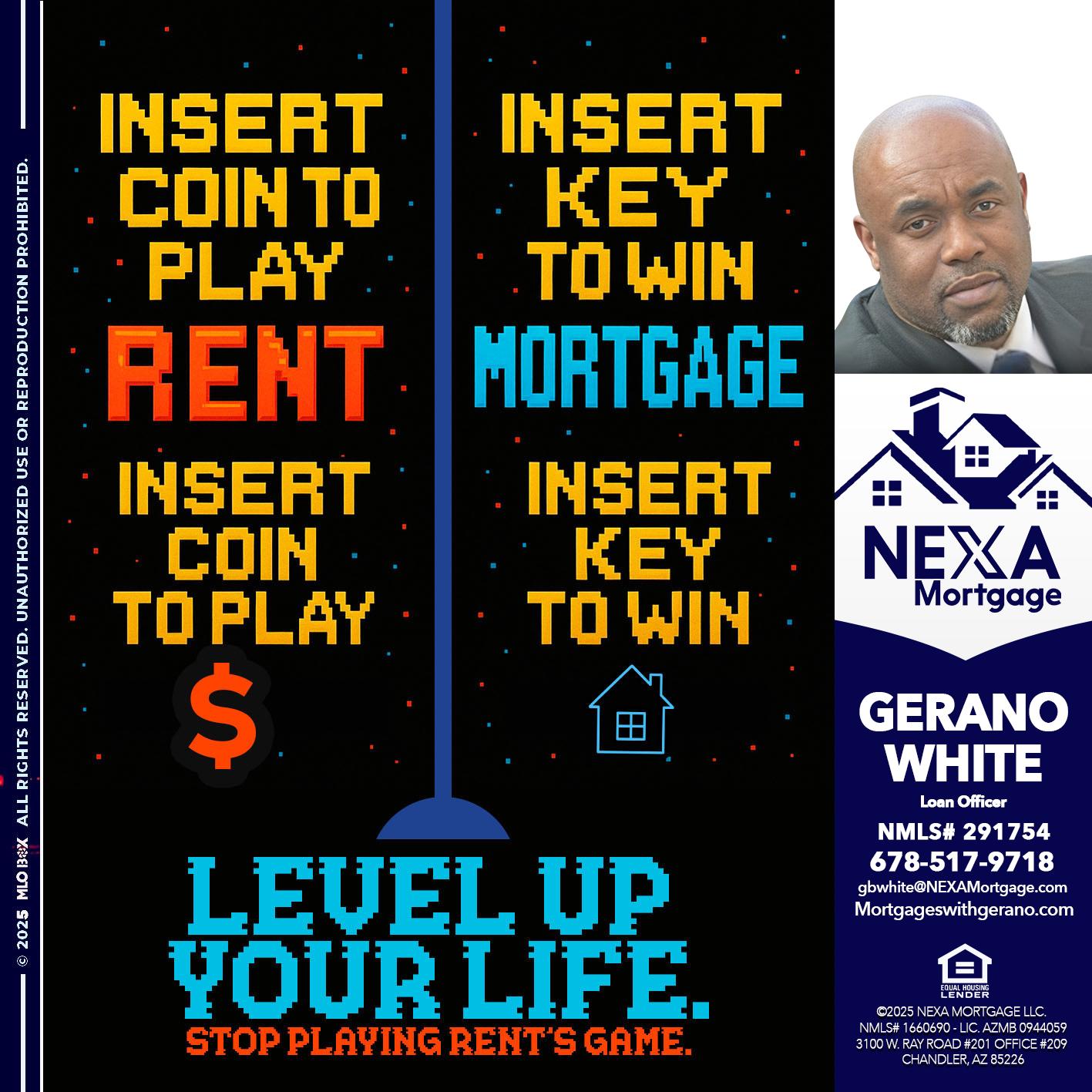 INSERT COIN - Gerano White -Loan Officer