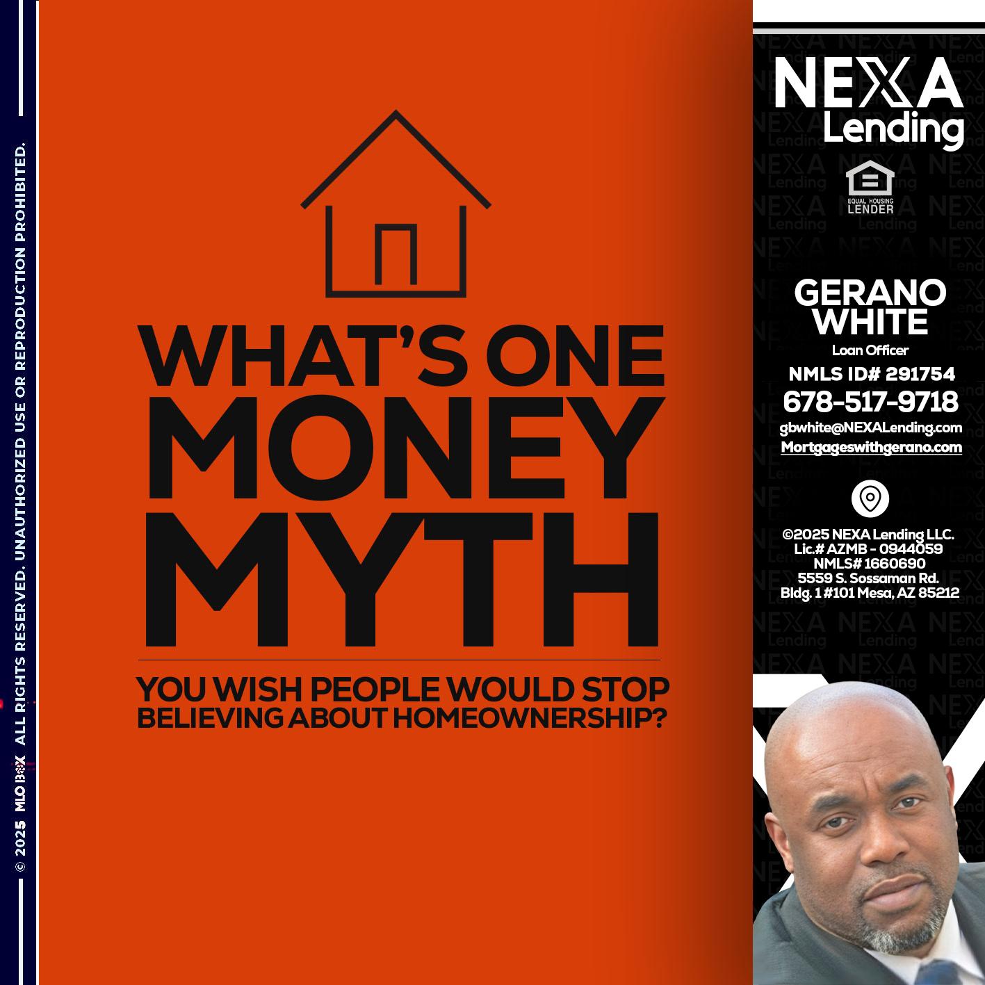 WHATS ONE - Gerano White -Loan Officer