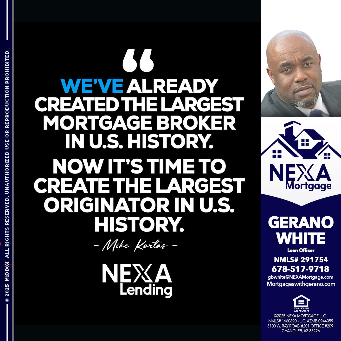 MIKE KORTAS - Gerano White -Loan Officer