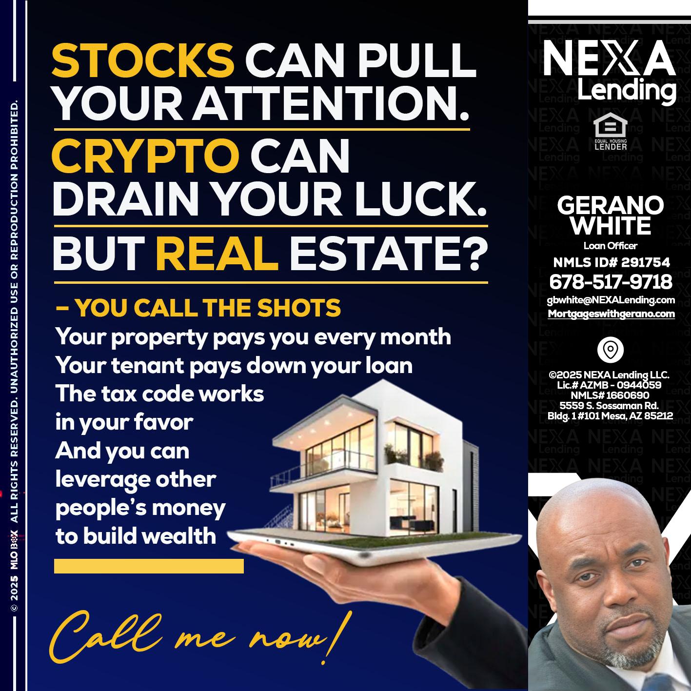 STOCK YOUR - Gerano White -Loan Officer
