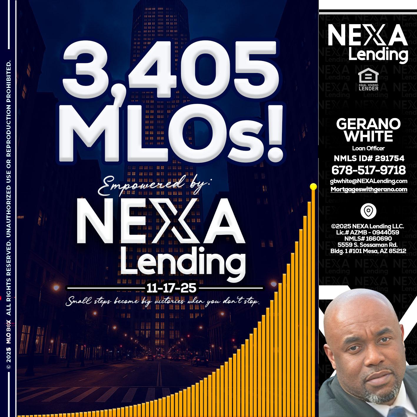 3405 MLOs - Gerano White -Loan Officer