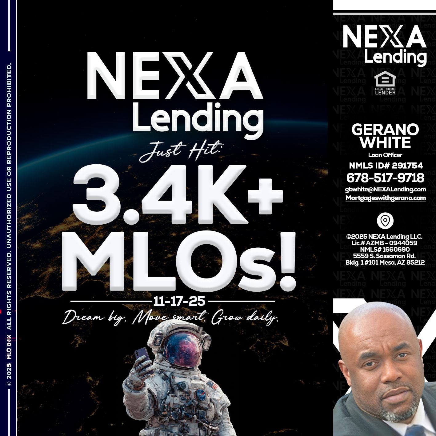 3.4K MLOs - Gerano White -Loan Officer