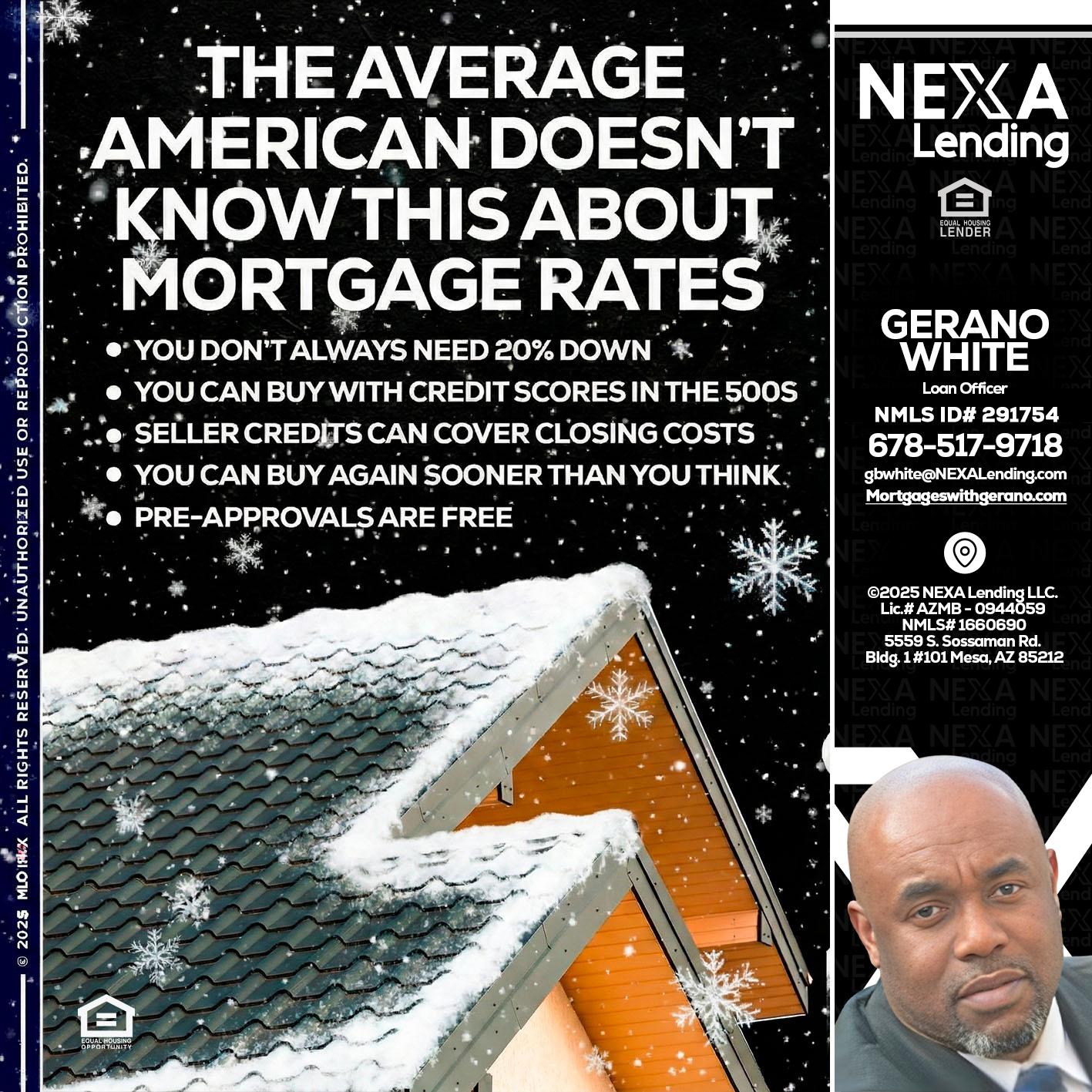 THE AVERAGE - Gerano White -Loan Officer