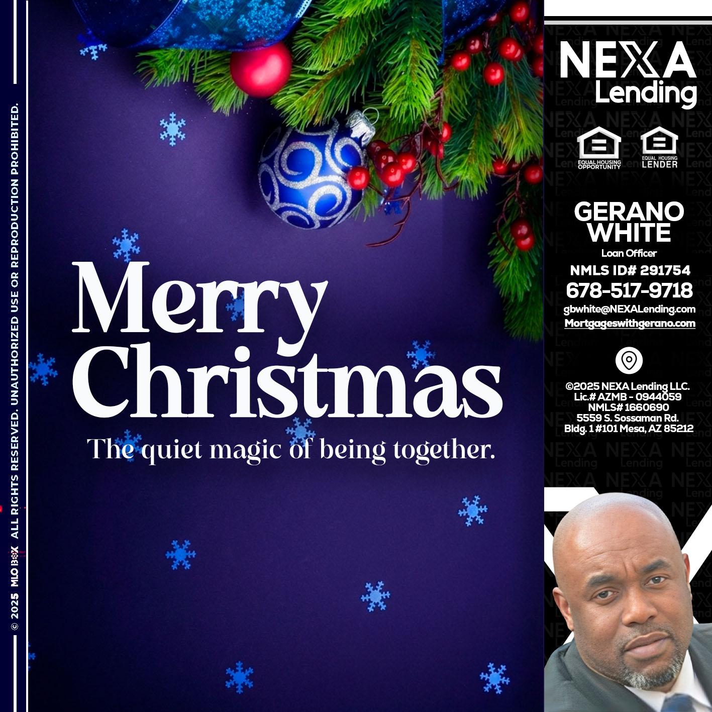 merry christmas - Gerano White -Loan Officer