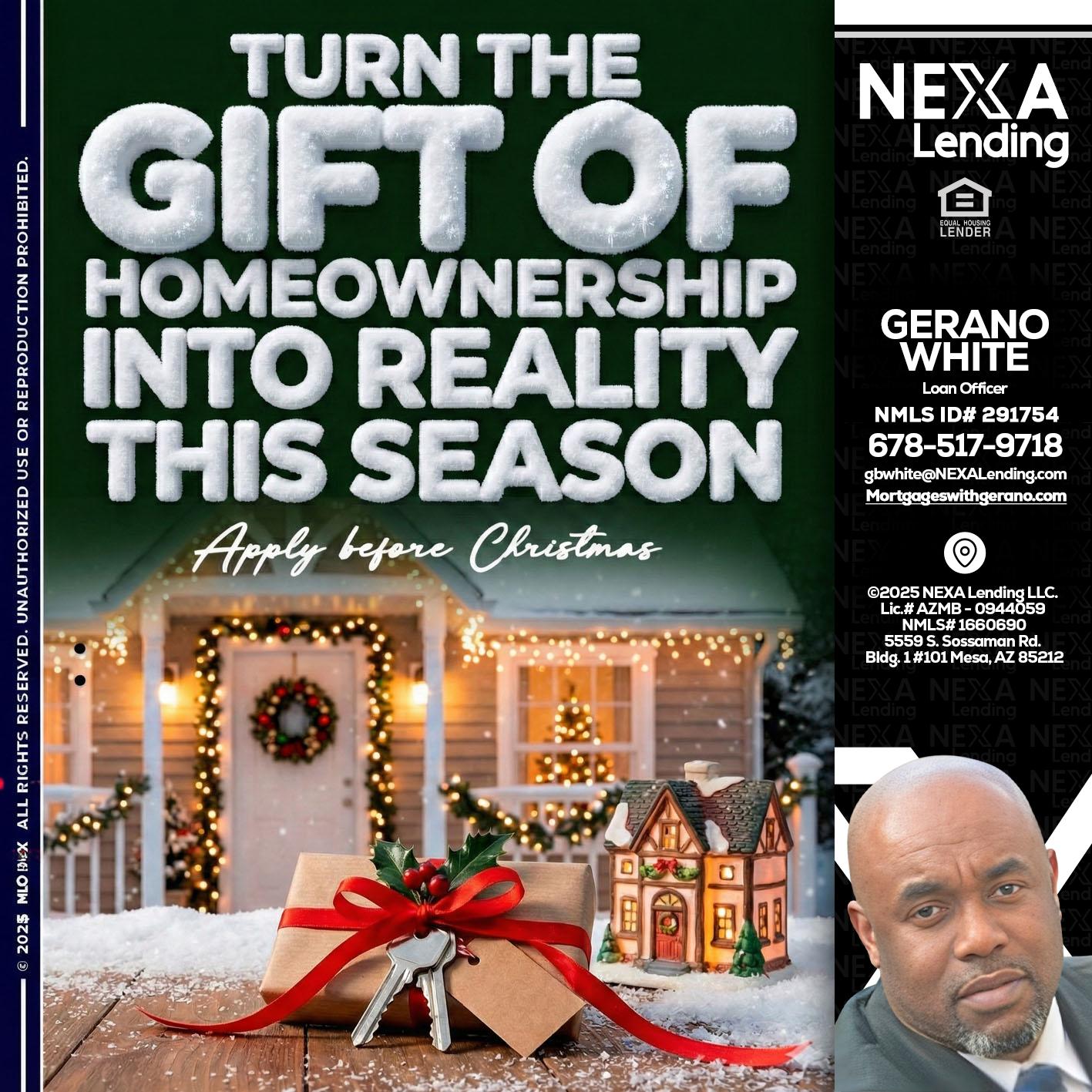 TURN GIFTS - Gerano White -Loan Officer