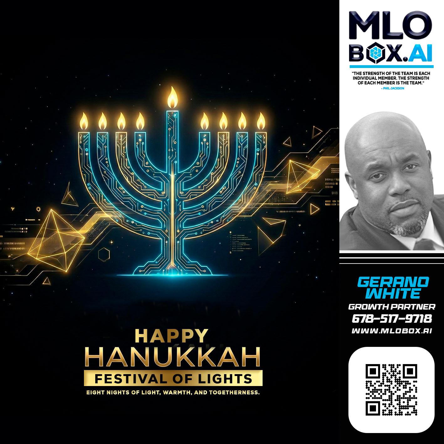happy Hanukkah - Gerano White -Loan Officer