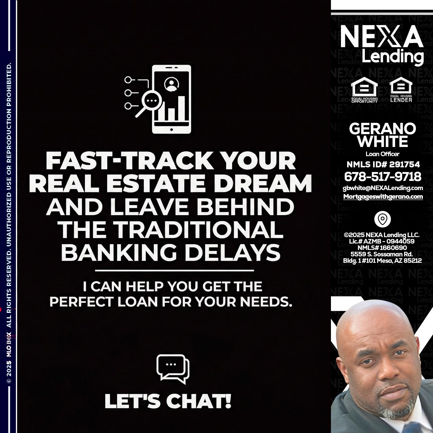 FAST TRACK - Gerano White -Loan Officer