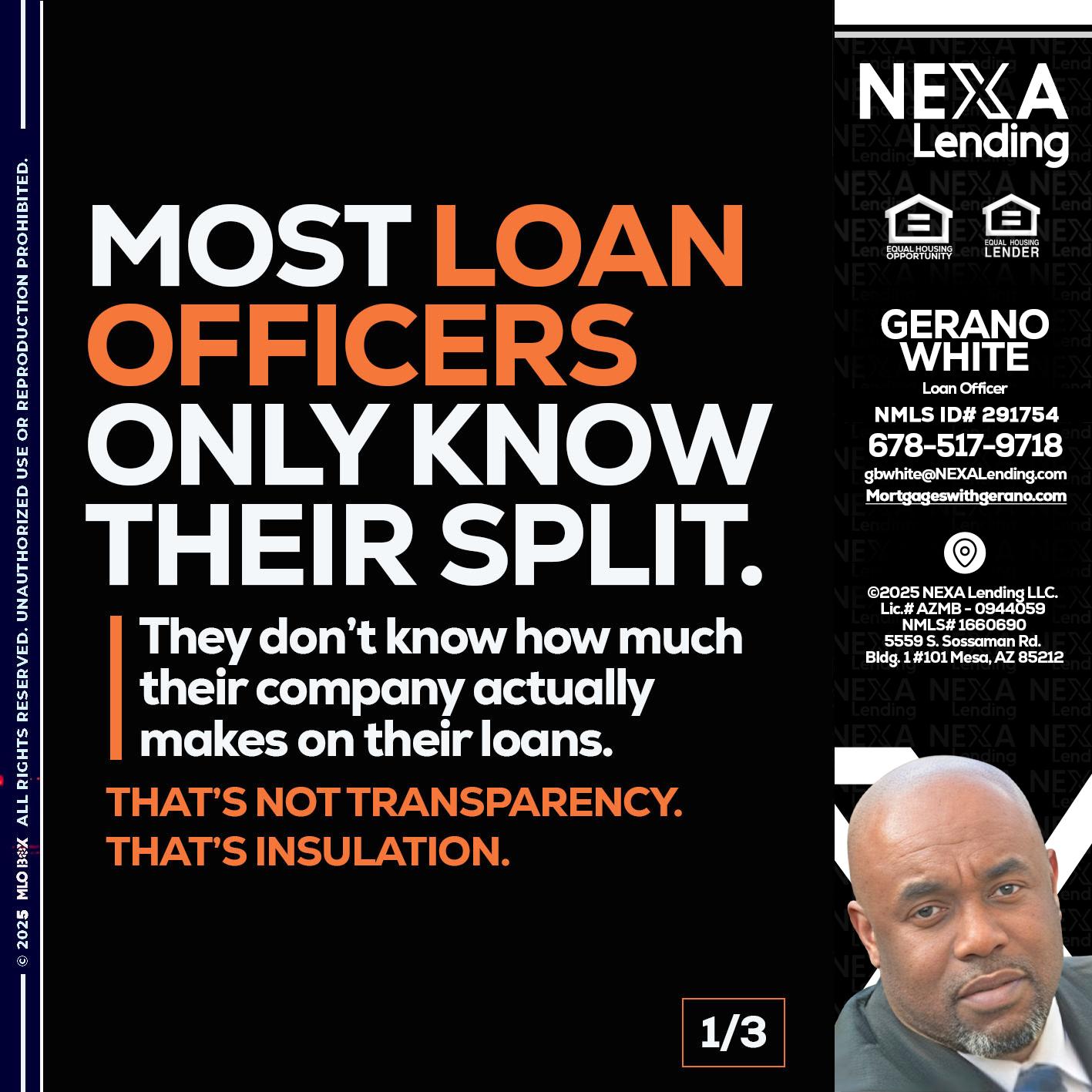 1 OF 3 - Gerano White -Loan Officer