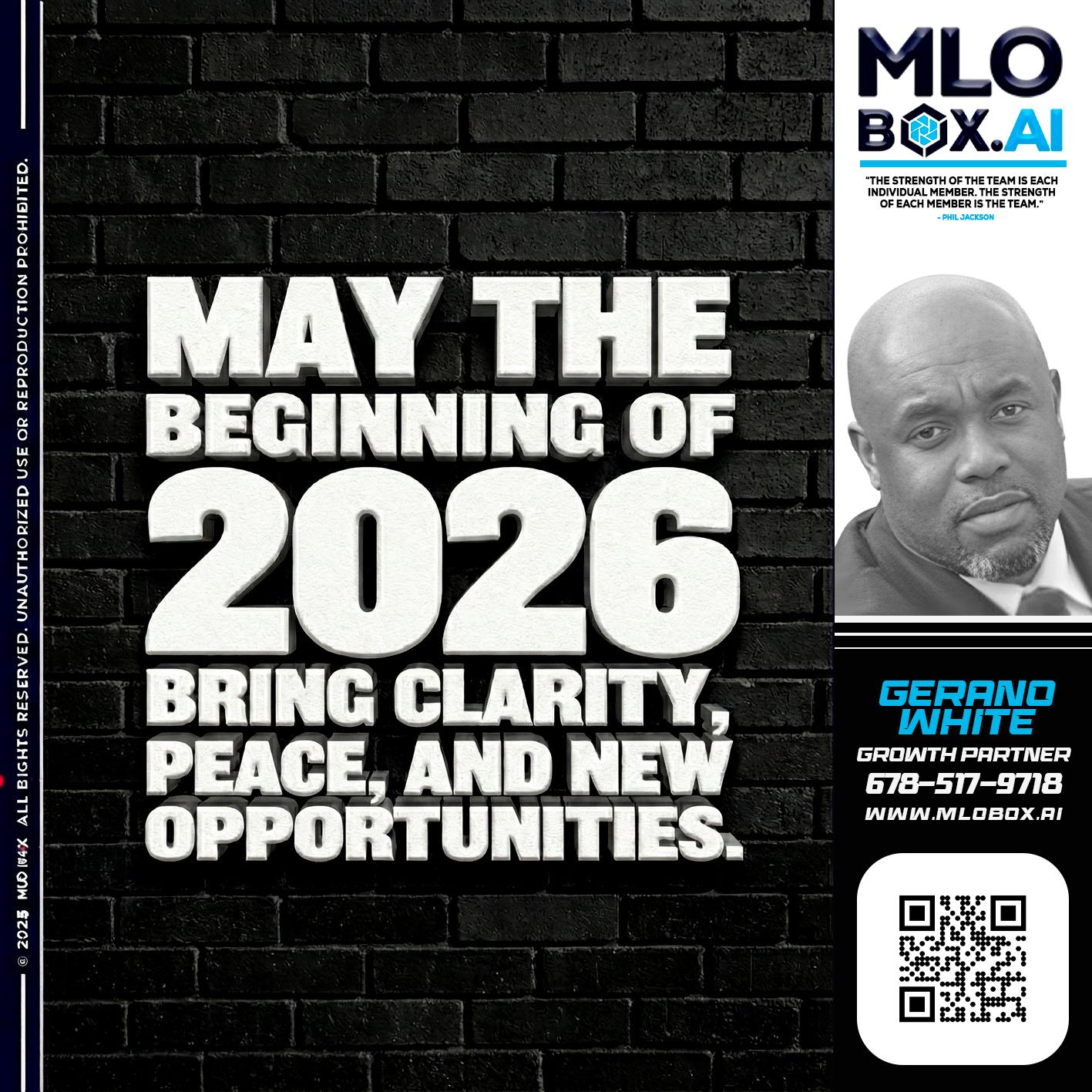 MAY THE 2026 - Gerano White -Loan Officer