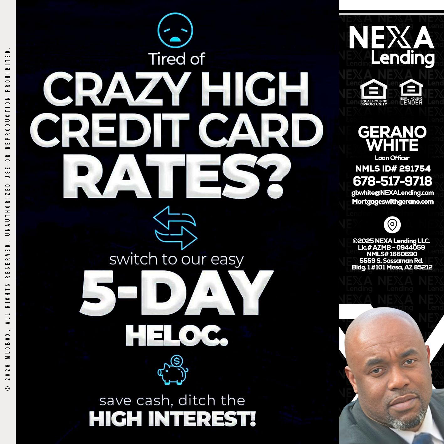 CRAZY HIGH - Gerano White -Loan Officer