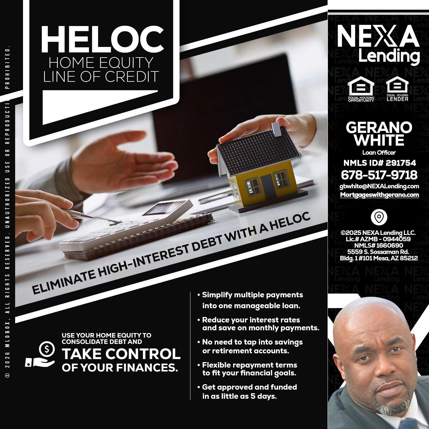 HELOC - Gerano White -Loan Officer
