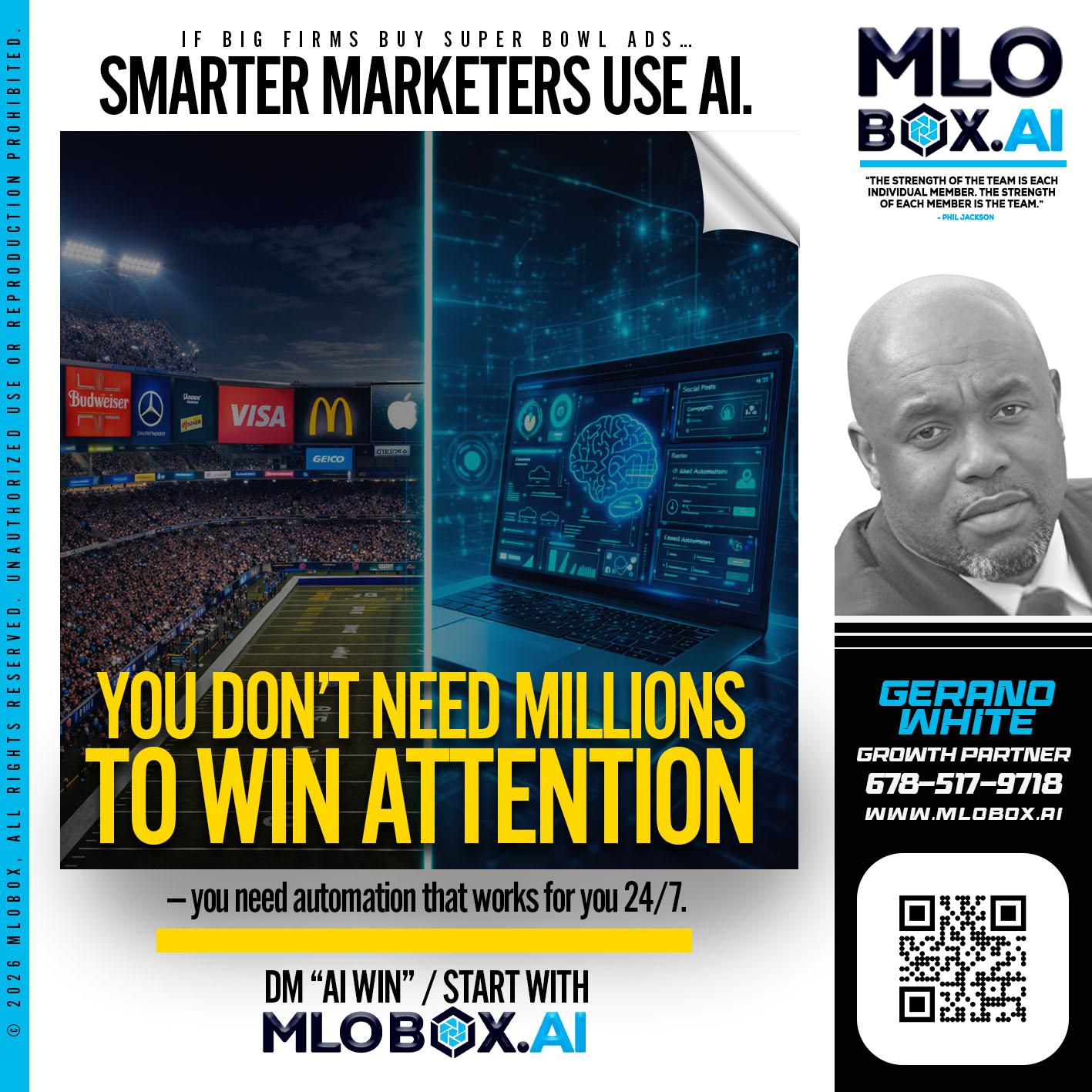 you don't need - Gerano White -Loan Officer