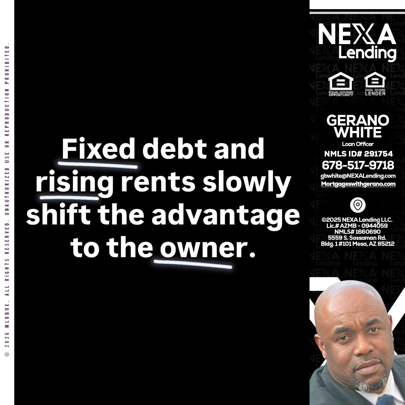 FIXED DEBT - Gerano White -Loan Officer