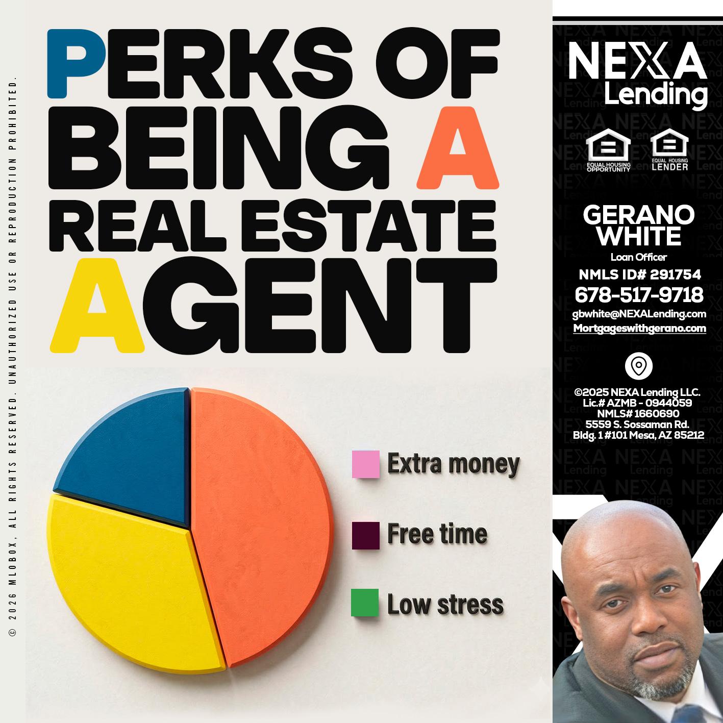 PERKS OF BEING - Gerano White -Loan Officer