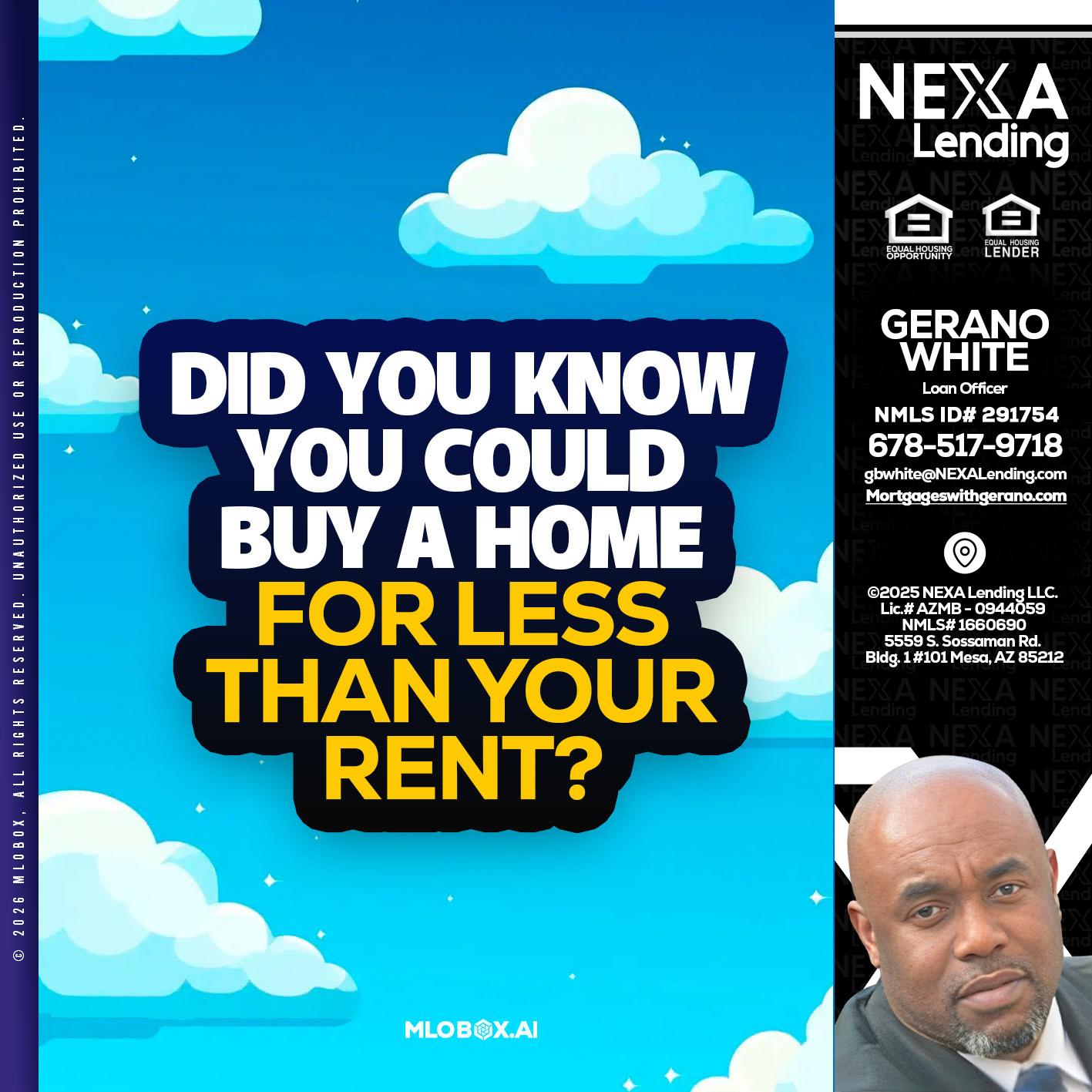 DID YOU KNOW - Gerano White -Loan Officer