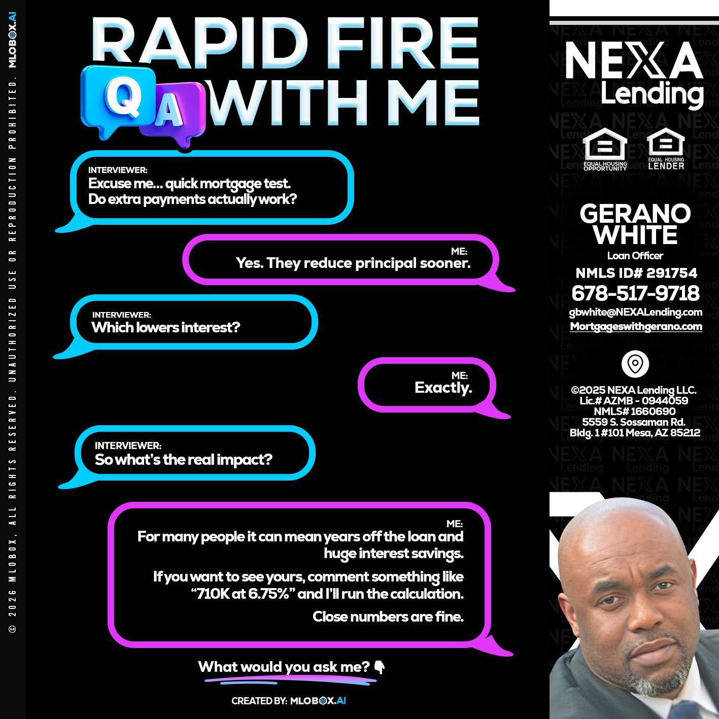 RAPID QA - Gerano White -Loan Officer