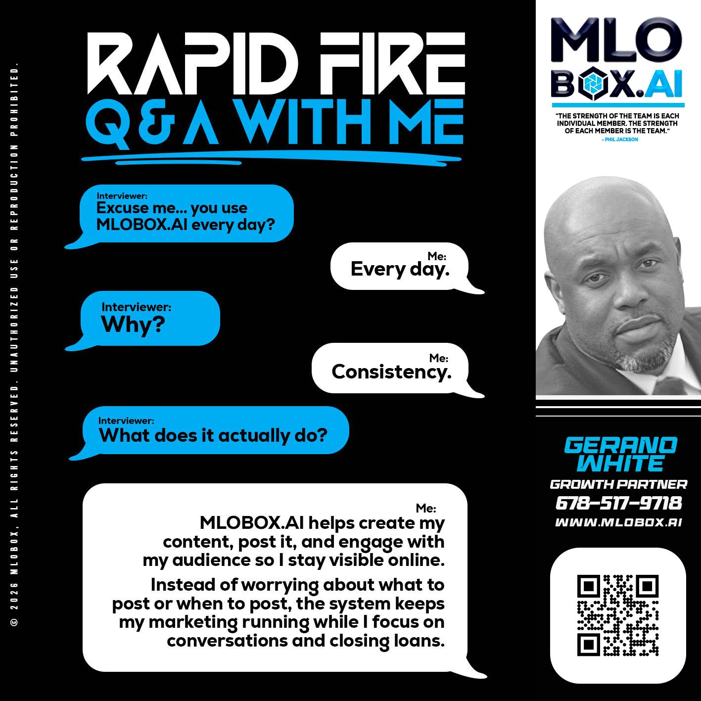 RAPID Q&A - Gerano White -Loan Officer