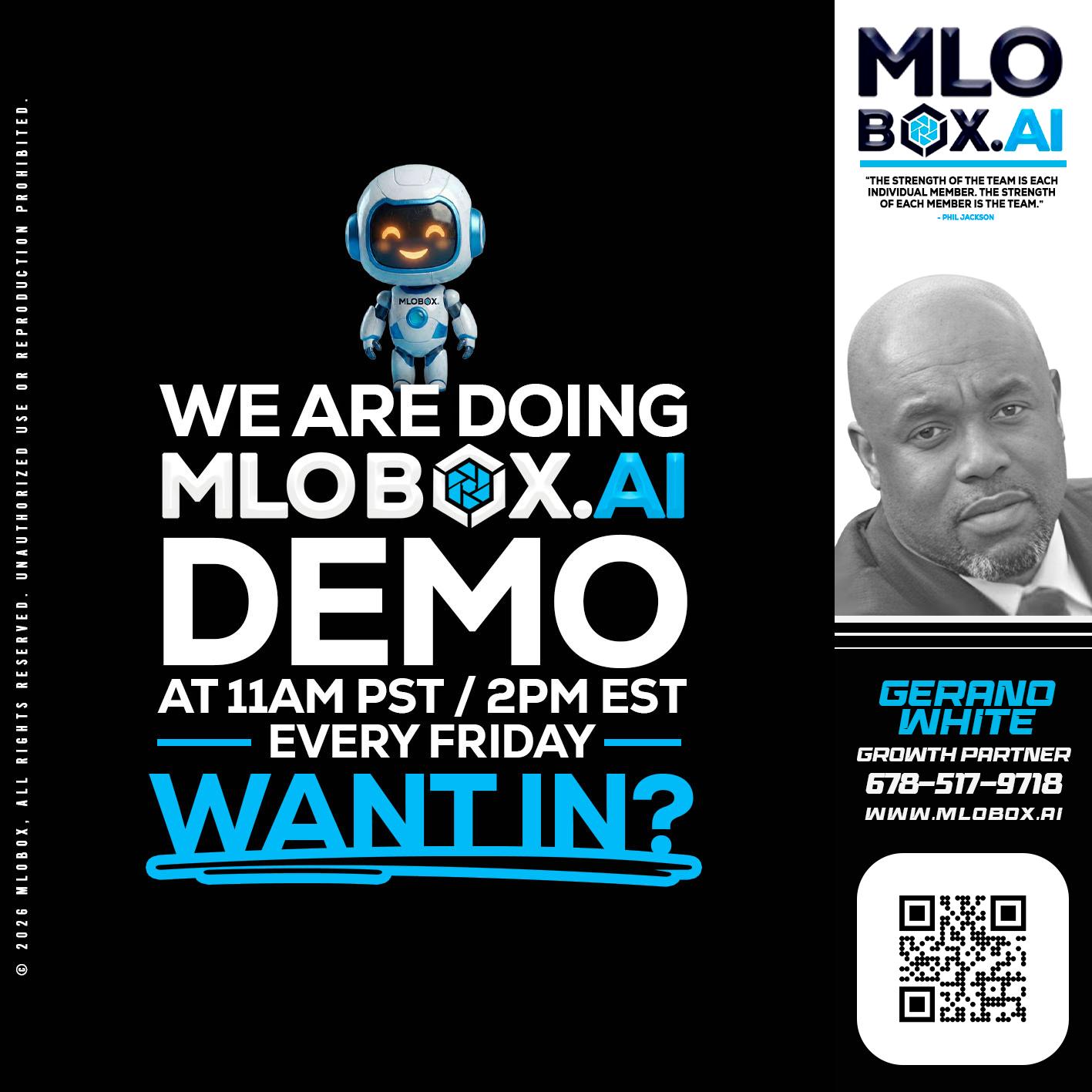 WE ARE DOING - Gerano White -Loan Officer