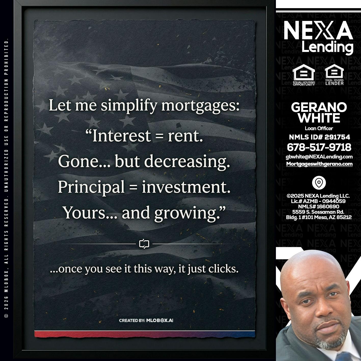 LET ME SIMPLIFY - Gerano White -Loan Officer