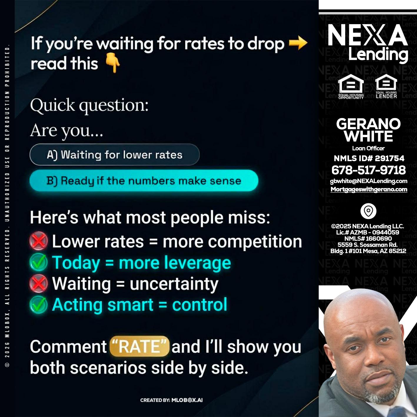 IF YOU ARE - Gerano White -Loan Officer