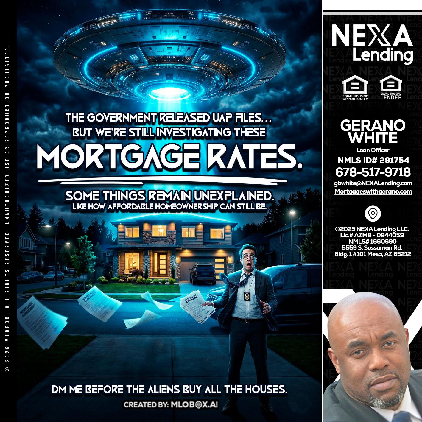 MORTGAGE RATES - Gerano White -Loan Officer