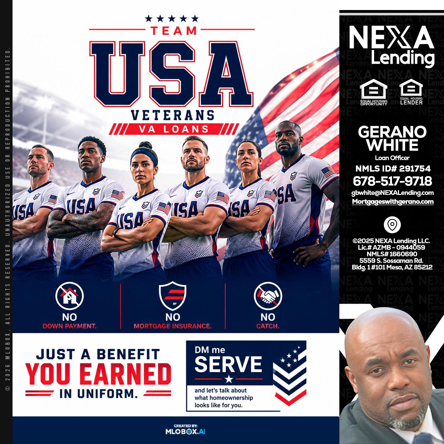 USA TEAM - Gerano White -Loan Officer