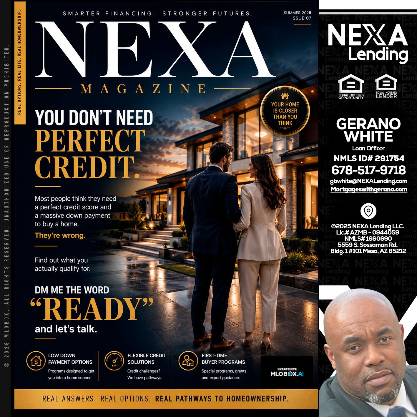 NEXA MAGAZINE - Gerano White -Loan Officer