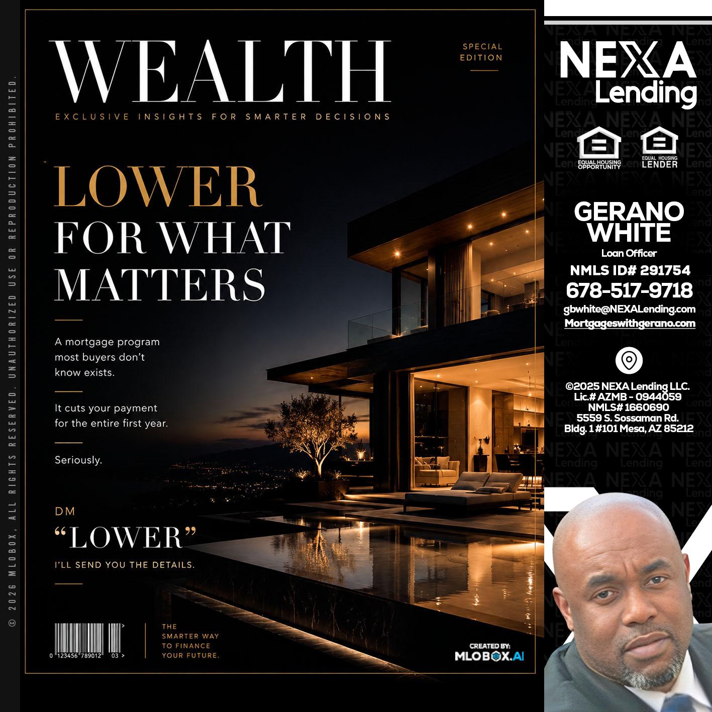 WEALTH - Gerano White -Loan Officer